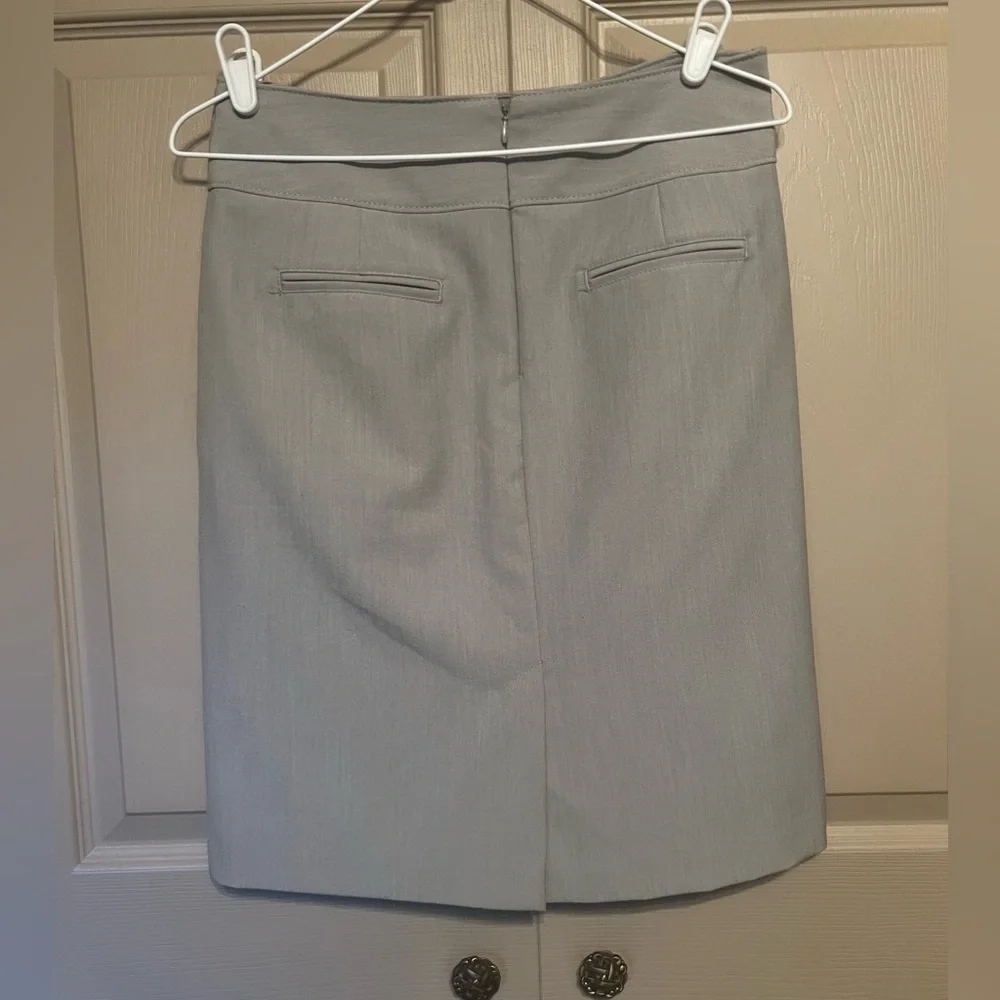 Worthington Light Gray Pencil Skirt